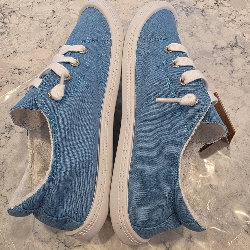 Simply Southern Collection Easy Slip Canvas Sneaker Womens Size 8 Blue NWT! - Picture 7 of 13